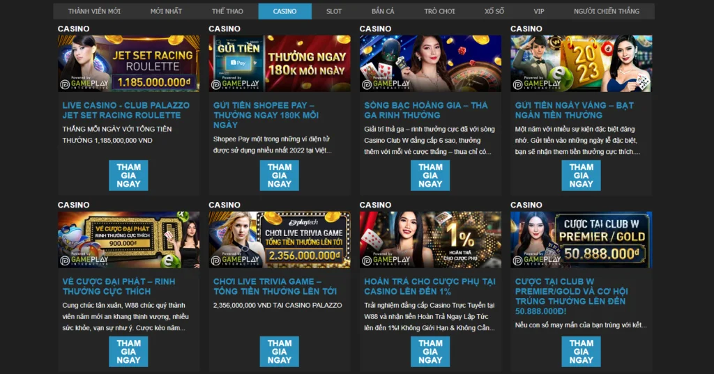 Casino trực tuyến w88 mobile